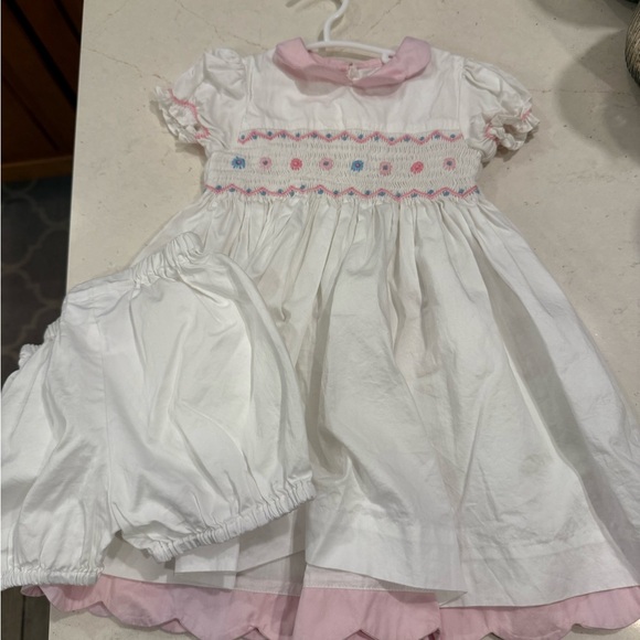 Rachel Riley | Dresses | Rachel Riley Pink And White Dress | Poshmark